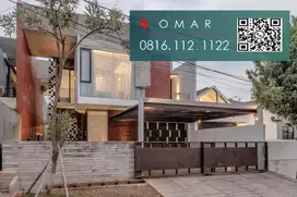 Rumah modern industrial di pesanggrahan di komplek unilever Jaksel