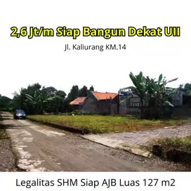 Siap Bangun SHM Ready Per Unit, Tanah Dekat UII Jalan Kaliurang