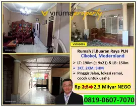VMU0001 - Rumah, Jl Buaran Raya PLN, Cikokol, Tangerang