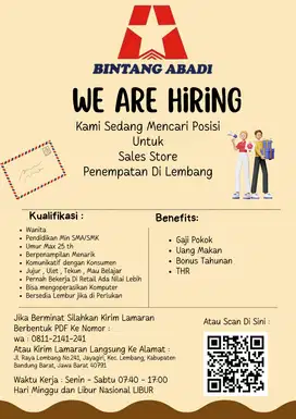 Lowongan Admin , Telemarketing , Sales