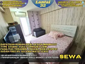 Sewa Bulanan Studio Furnished Samping Mall View Tercantik Bassura City