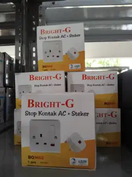Stop kontak AC + Steker Bright-G BG9663