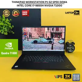 THINKPAD WORKSTATION P1 G2 I7-9850H NVIDIA T1000/ RAM 32GB/SSD 512GB