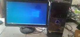 Pc/Cpu i3 & monitor dell 22inch ful set