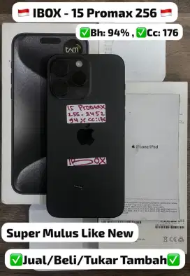 Iphone 15 pro max 256GB, bisa cicilan