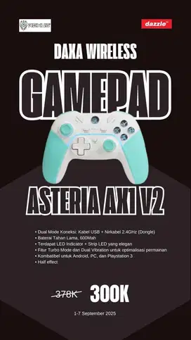 Gamepad wireless daxa Asteria Ax1 V2