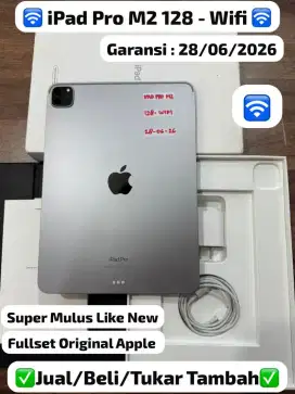 iPad pro M2 128, wifi only. Bisa cicilan