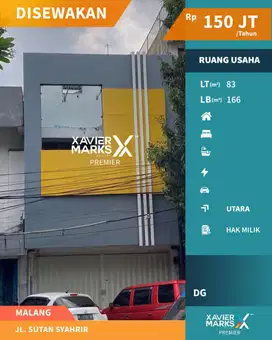 Ruang Usaha Bisa Untuk Kantor di Sutan Syahrir Klojen Malang