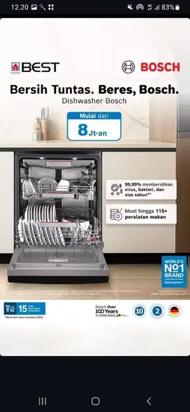 Segampang itu dapetin Dishwasher Bosch ✨