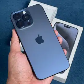 iPhone 15 Pro Max 256gb Blue Titanium iBox Grs On Mulus Istimewa