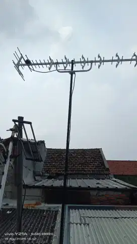 Paket antenna tv digital berikut pasang, siaran oke