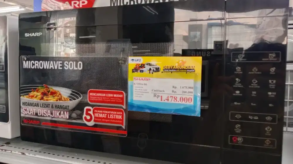 SHARP MICROWAVE R.-725D4-BK CICILAN RINGAN