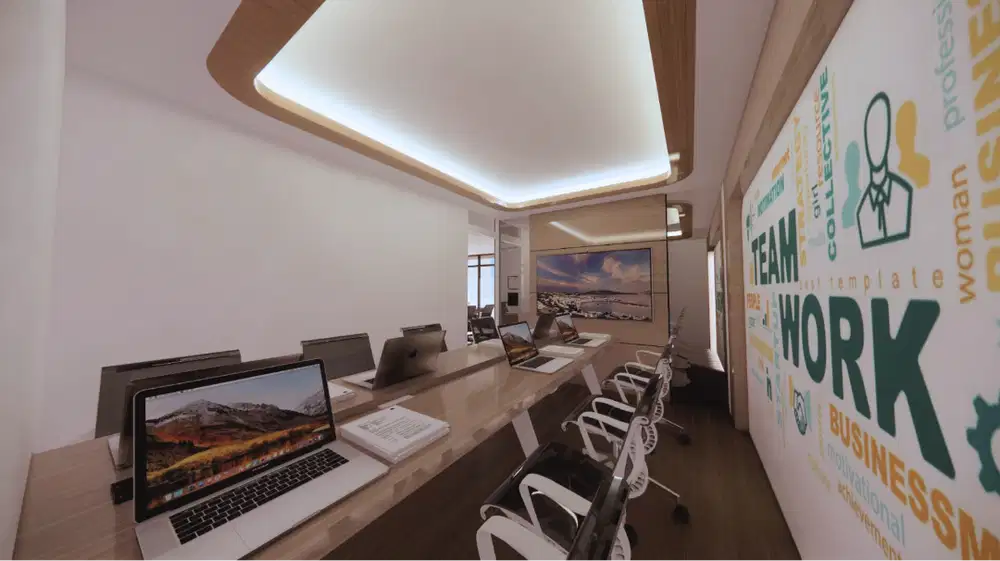 Sewa Ruang Kantor Usaha Private 9m2 Full Furnished dan Air Conditioned