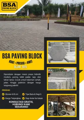 Paving Blok Press HIDROLIK K300 Pafing Block Tru Pave Bata Hexagon