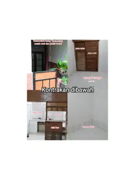 Kontrakan kosong ada 2unit,atas dan Bawah