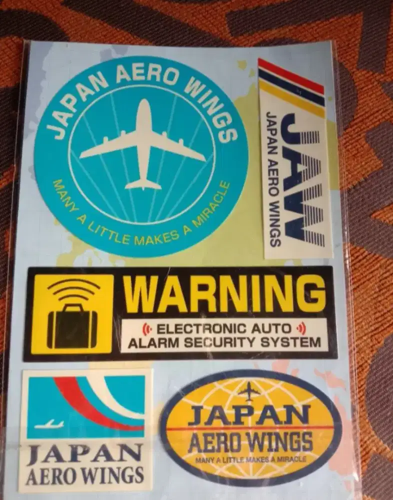 Fancy Stiker Japan Aero Hiasan Koper,Original Japan Stiker