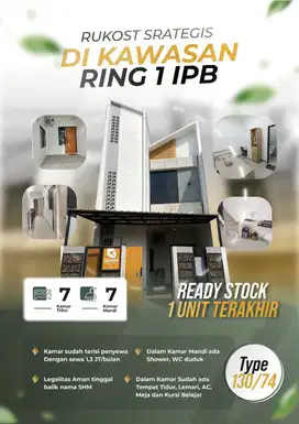 Dijual Kos Kosan Ready 7 Kamar Dekat Kampus IPB Bogor Nego