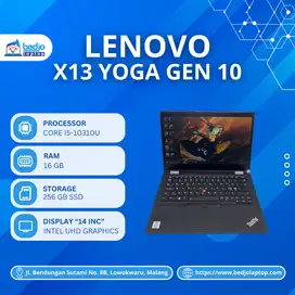LAPTOP LENOVO X13 YOGA GEN 10 TERCANGGIH!