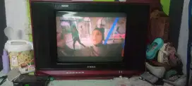 Tv 21 inch dan stb second normal