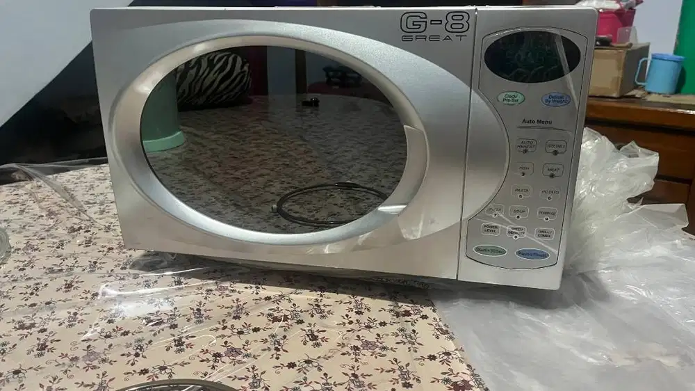 Microwave Great 8 G-428 MO 21L – Silver, 1300W (Baru Tanpa Kardus)