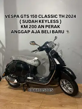 KM 200 PERAK ‼️ VESPA GTS 150 IGET ABS CLASSIC LIKE NEW 2024