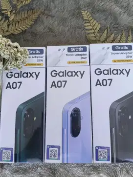 Samsung a07 ram 6/128gb garansi resmi 1th siap antar