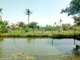 Jual Tanah Murah dan luas plus Kolam ikan Akses mobil Area Banjaran