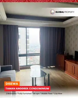 Fully Furnished 2 Bedroom, Taman Anggrek Condominium, Lantai Tengah