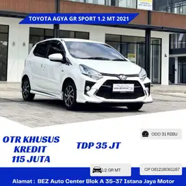 LOW KM Toyota Agya GR Sport MT 2021 Putih