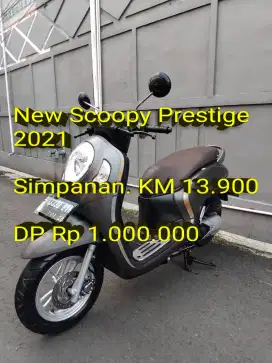 Scoopy Prestige 2021 Keyless. RecordAhass. KM Low. Ori. Cash/Kredit/TT