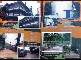 Dijual tanah, bangunan dan workshop di Cikande, Serang-Banten