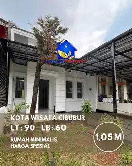 Bebas Banjir , Rumah Minimalis di Kota Wisata - Harga Super Miring