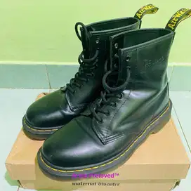 Sepatu Dr Martens Core 1460 Black Smooth Boots Original