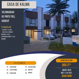 Rumah cantik dilengkapi rooftop di krukut Depok
