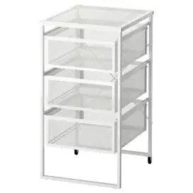 Rak Besi Buku IKEA Putih