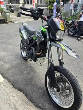 DIJUAL CASH KAWASAKI D-TRACKER 150 THN 2016 PAJAK OFF 1X SIAP PAKAI