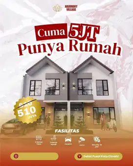 Cuma 5 Jutaan, Langsung Punya Rumah Strategis di Cimahi!