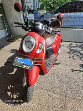 Scoopy Prestige 2023 Merah Mulus Keyless