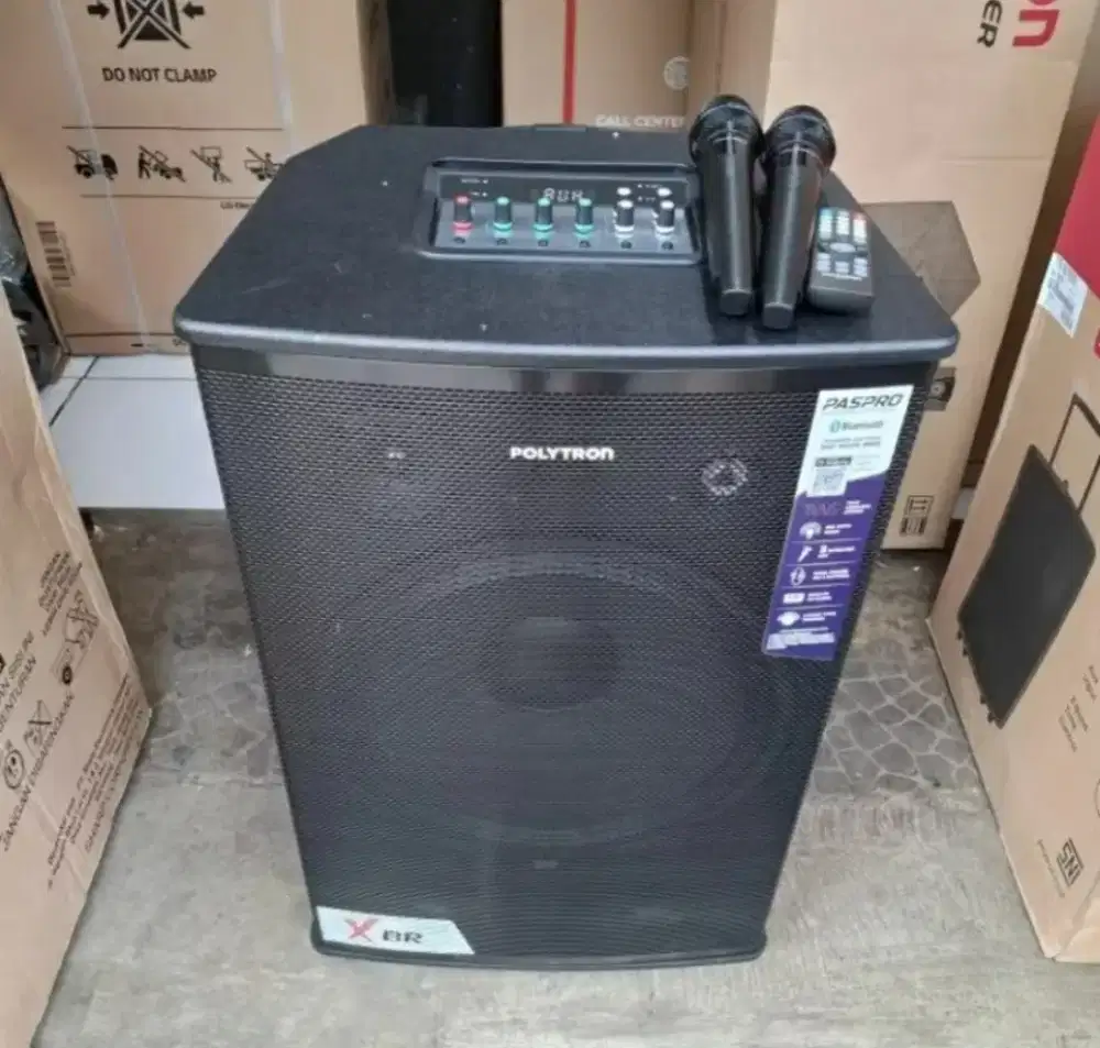PROMO SPEAKER AKTIF PORTABEL POLYTRON 15 INCI PASPRO15F7 GARANSI