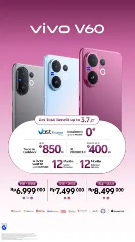 V60 Series! 50 MP ZEISS Telephoto & 7 Gen 4 Pertama di Indonesia!