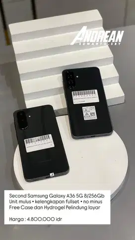 Second Samsung A36 5G 8/256gb