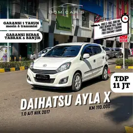 Tdp 11 Juta Daihatsu Ayla 1.0 X A/T Nik.2017