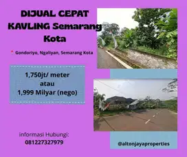 Tanah SHM Semarang Kota Cocok Untuk Invest / Hunian/ Tempat Usaha