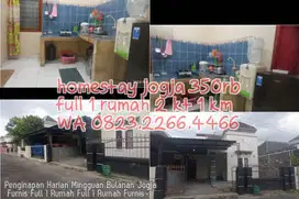 Penginapan Harian Mingguan Bulanan Jogja Furnis Full 1 Rumah