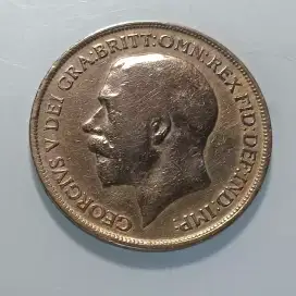 Koin Besar 3cm 1914 KING GEORGE PENNY INGGRIS MURAH