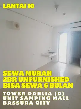 SEWA 2BR UNFURNISHED BISA SEWA 6 BULAN TOWER G APARTEMEN BASSURA CITY