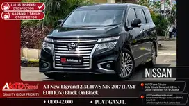 Nissan All New Elgrand 2.5L HWS NIK 2017 (LAST EDITION) Black On Black