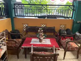 1 set meja kursi ruang tamu