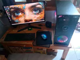 Pc komplit 1 set tinggal pakai normal