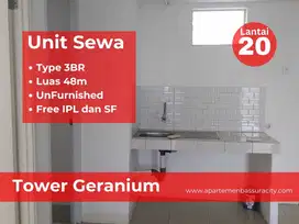 Sewa 3BR kosongan lantai atas apartment Bassura City
